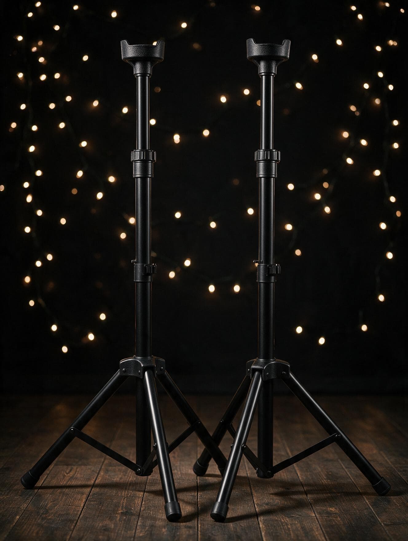 Rockville RVES1 Pair Adjustable Tripod PA Speaker Stands