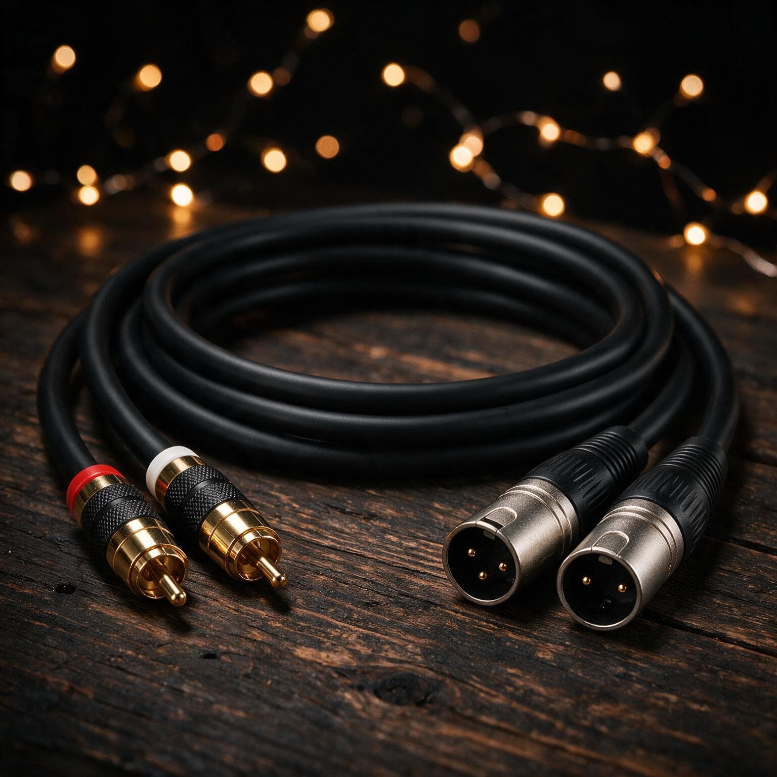 Dual RCA to XLR Unbalanced Interconnect Cable - 10ft